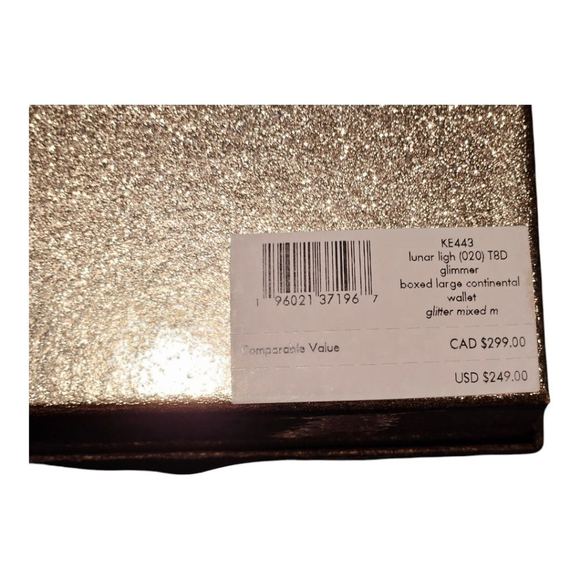 Kate Spade Wallet, Silver Glitter - Picture 13 of 16